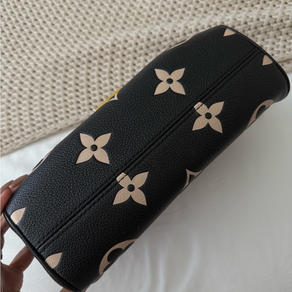 Louis Vuitton Black and Gold Monogram Shoulder Bag - Picture 8 of 12